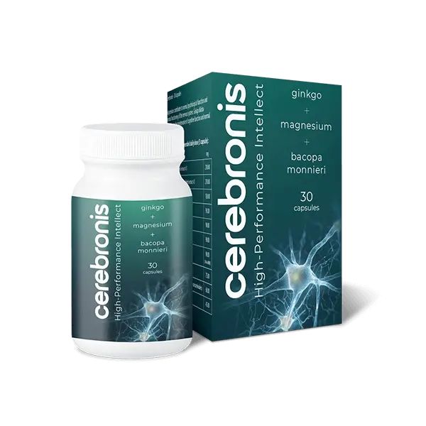 cerebronis.webp Cerebronis Kapseln zur Verbesserung der Gehirnfunktion (30 St)