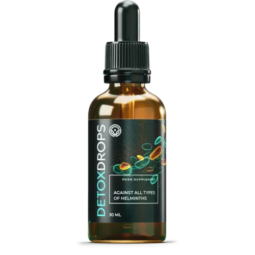 DetoxDrops Tropfen gegen Parasiten zur Normalisierung der Verdauung (Flasche 30 ml)