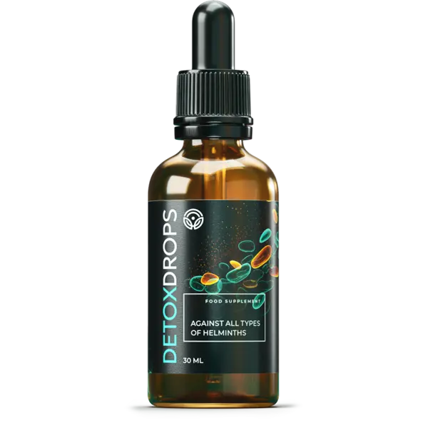 DetoxDrops Tropfen gegen Parasiten zur Normalisierung der Verdauung (Flasche 30 ml)