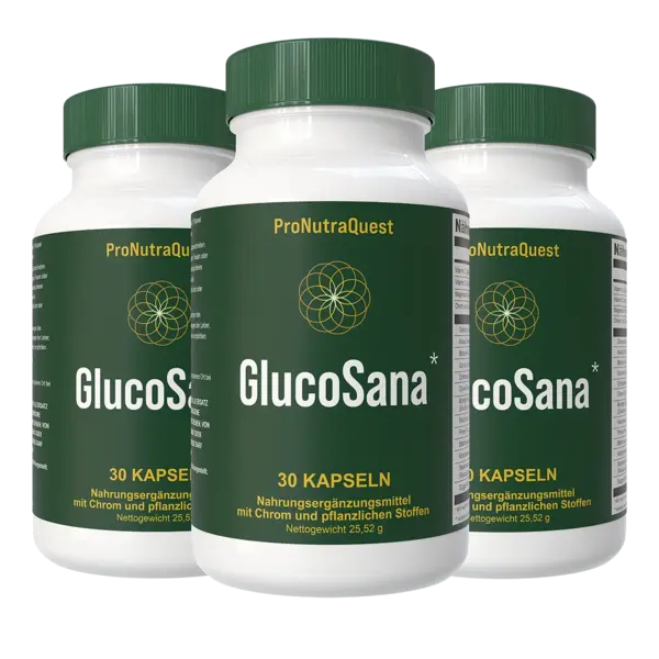 GlucoSana Kapseln zur Normalisierung des Blutzuckerspiegels (30 Kapseln)
