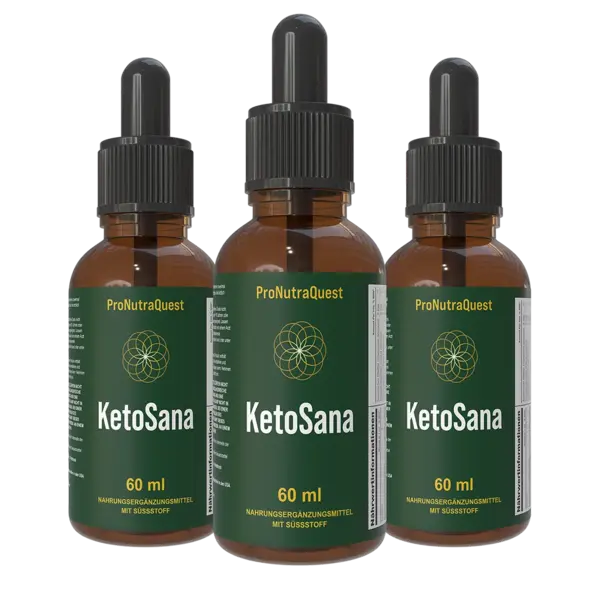 KetoSana Tropfen zur Gewichtsreduktion und Fettverbrennung (Flasche mit Tropfer, 60 ml)